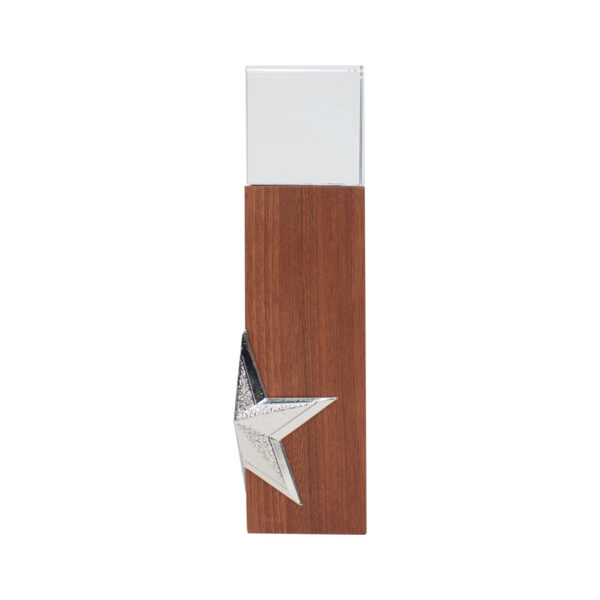 Trofeo de Madera y Cristal Silver Star - Imagen 2