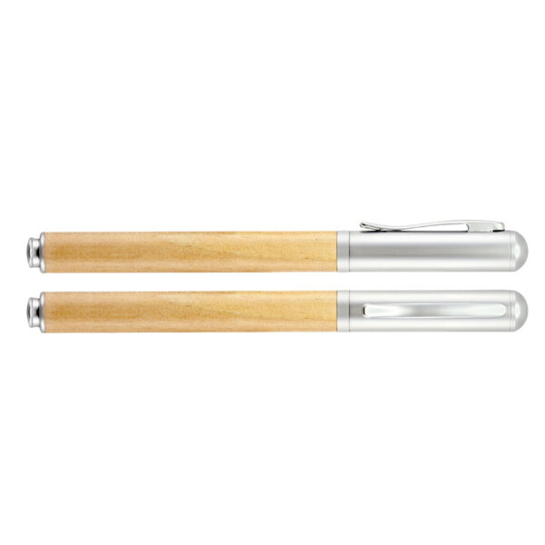 Boligrafo Roller Bamboo y Metal - Imagen 3