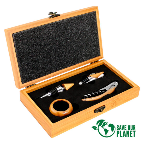 Set de Vino Bamboo