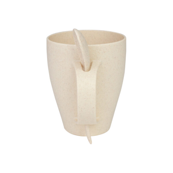 Mug de caña de Trigo con Cuchara 400cc - Imagen 4