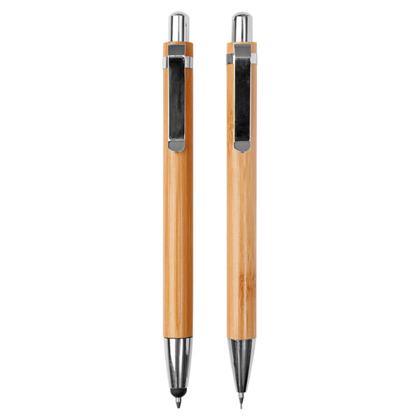 Set Portaminas y Bolígrafo Touch-Screen Bamboo - Imagen 5