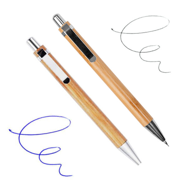 Set Portaminas y Bolígrafo Bamboo