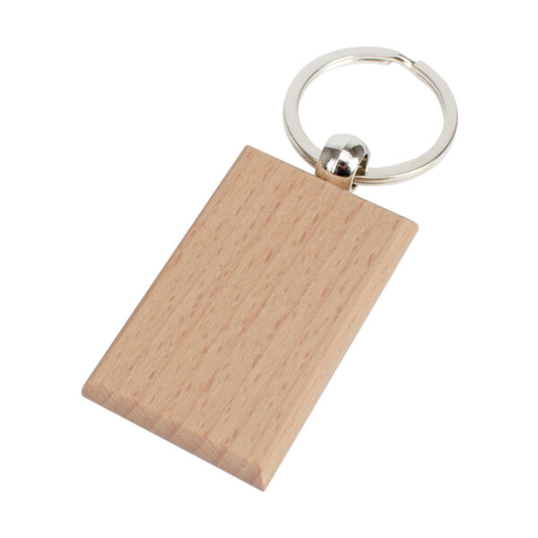 Llavero Rectangular de Bamboo - Imagen 3