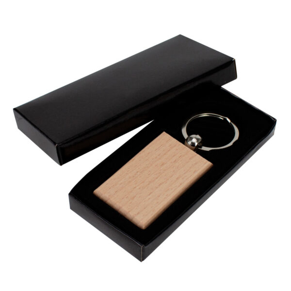 Llavero Rectangular de Bamboo