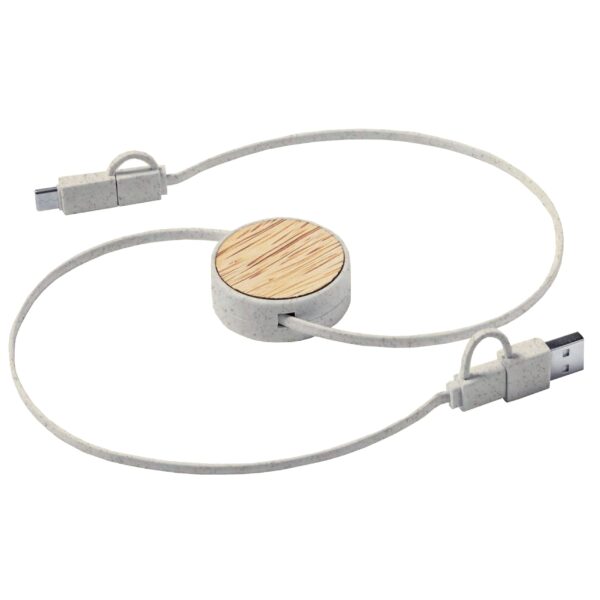 Cable Conector Multicargador Bamboo - Imagen 2