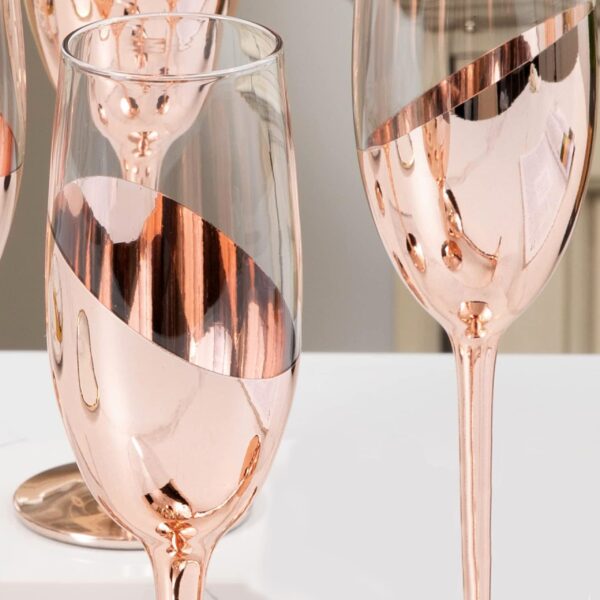 Set de 2 Copas Champagne Encobrizadas - Imagen 6