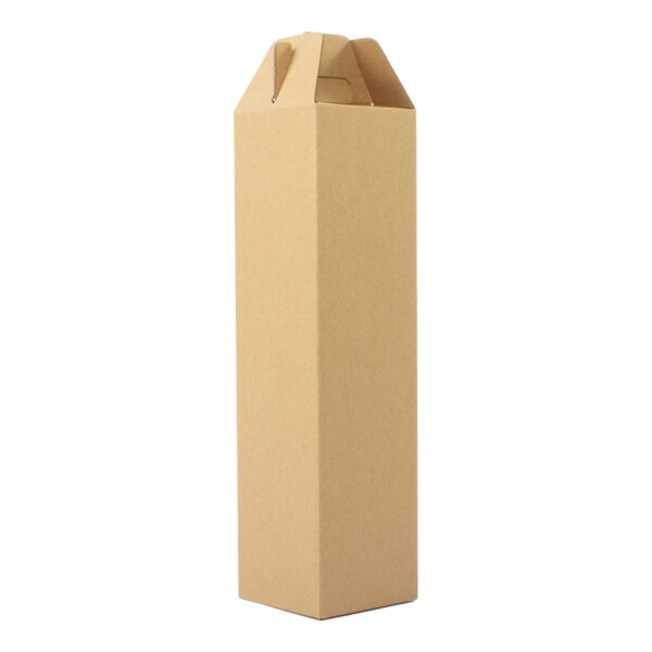 Caja autoarmable con asas, para 1 botella de Vino - Imagen 2