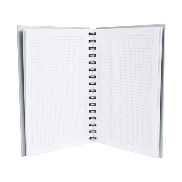 Cuaderno matemáticas tapa dura plateada. - Imagen 4