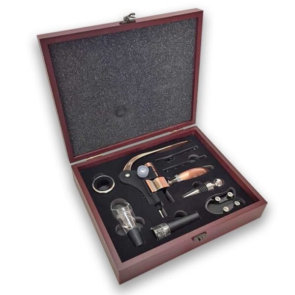 Set de Vino Deluxe Caoba - Imagen 3