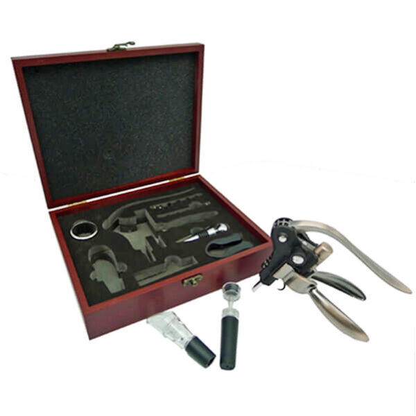 Set de Vino Deluxe Caoba - Imagen 4